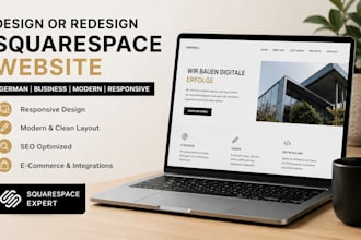 design or redesign german squarespace deutsch website business website