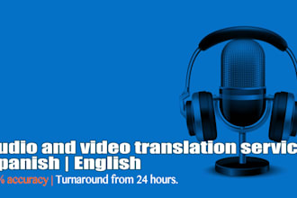 do professional english and spanish transcription and translation