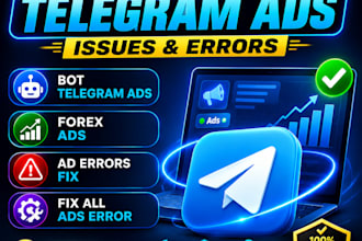 run telegram ads, fix telegram ads, fix ad destination, telegram forex promotion