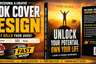 design book cover design, ebook cover, amazon kdp book cover