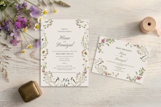 design an elegant invitation for your wedding