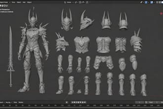 create custom 3d cosplay armor, props, masks, and helmets for stl printing