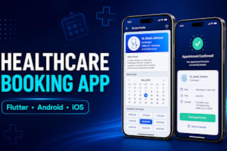 develop a flutter healthcare appointment booking app