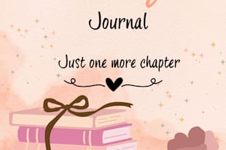 design aesthetic reading journal for book lovers