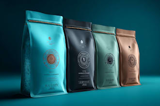 do coffee or tea packaging and label design for you