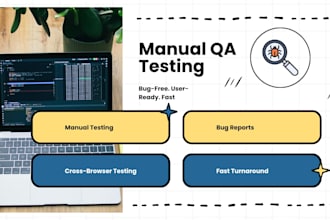 do manual testing and provide a bug report