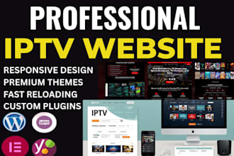 create iptv website for smart TV, rebrand smart TV and firestick with middleware