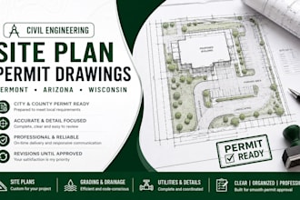 civil engineering site plan city permits drawings in vermont arizona wisconsin