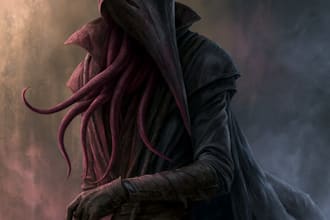 create dark art, metal, gothic illustration