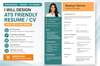 write your ats friendly resume