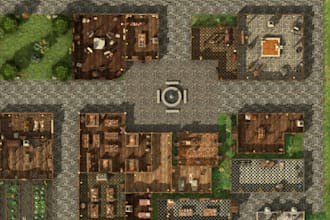 design detailed fantasy tabletop rpg indoor maps for your campaign