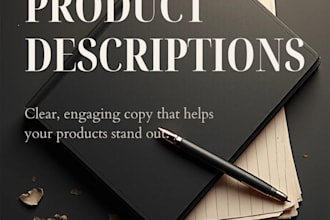 write SEO product descriptions and engaging social media captions