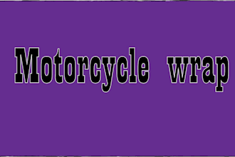 design professional racing motorcycle wrap