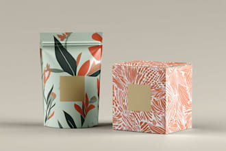 design product packaging, label, box and tube