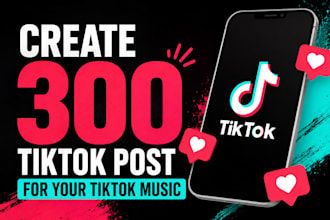 create 500 tiktok video, tiktok dance video for your tiktok music, tiktok sound