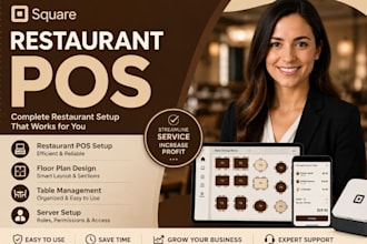 setup square restaurant pos floor plan tables management server setup