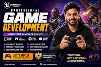 do unreal engine game development, unreal engine vfx, unreal engine 5 prototype