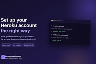 guide you create and setup heroku accounts with email