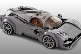 build lego technic car, bike, ship, toys, aircraft with partlist and instruction