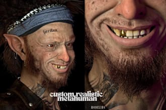 3d metahuman character stylized realistic game character 3d character rigging