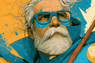draw powerful superhero characters and action comic scenes