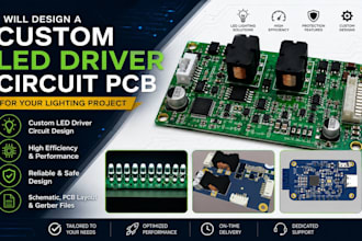 design a custom led driver circuit pcb for your lighting project