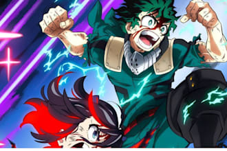 draw shonen manga pages anime fight scene action comic illustration