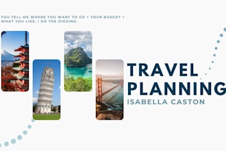 create an itinerary for you as your travel planner