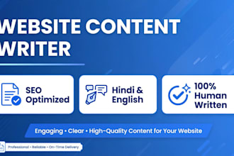 write professional website content and product description