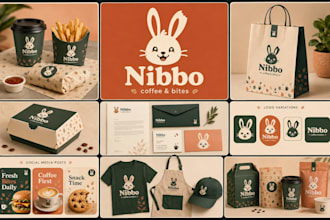 design business logo and branding kit with brand identity
