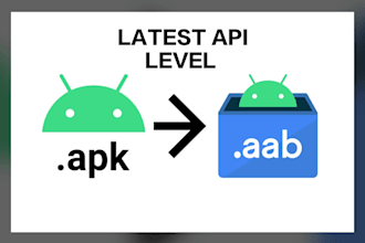 convert apk to aab with latest api level