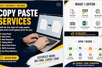 do accurate data entry and copy paste tasks