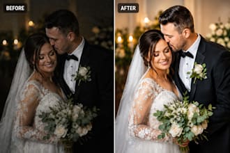 weding photo editing in lightroom