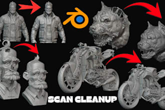 fix and repair stl file mesh repair scan cleanup custom stl file for 3d printing
