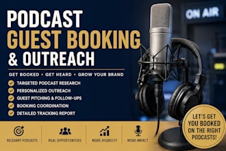 do podcast guest booking and targeted podcast outreach