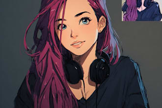 create an amazing anime portrait for you