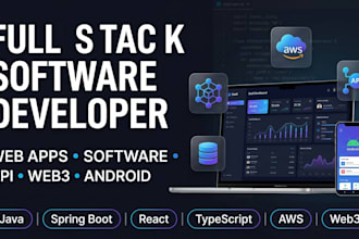 build a full stack web app, web3 dapp, android app, or rest API