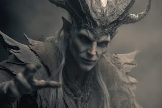 do design a fantasy horror character for you
