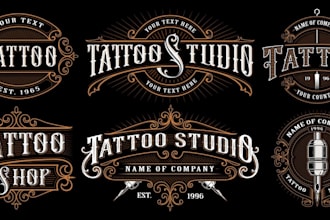 create a bold, unique, and professional tattoo logo
