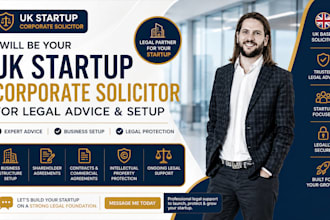 be your UK startup corporate solicitor for legal advice and setup