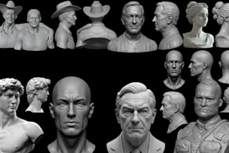 sculpt 3d head model 3d sculpting character modeling 3d bust zbrush sculpting