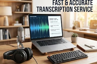 transcribe english audio and video accurately into text