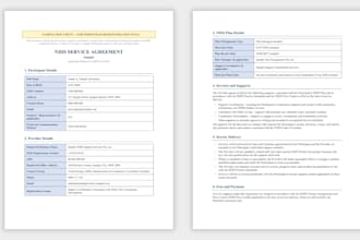 draft your ndis service agreements and documents