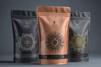 do design cups, pouches, bags, boxes