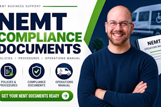 prepare nemt compliance documents, healthcare, manual, policies and procedures