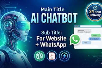 create ai chatbot for your website and whatsapp in 24 hours