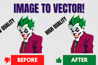 trace your low quality logo into high quality vector