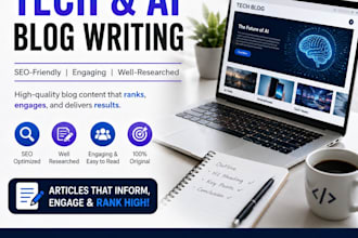 write SEO friendly technology and ai blog articles