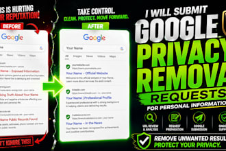 remove or suppress negative link for personal information leaks, google privacy