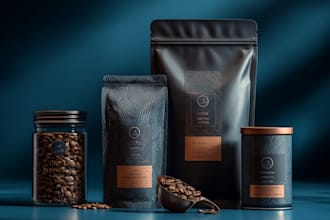 do coffee label, coffee packaging, product packaging design